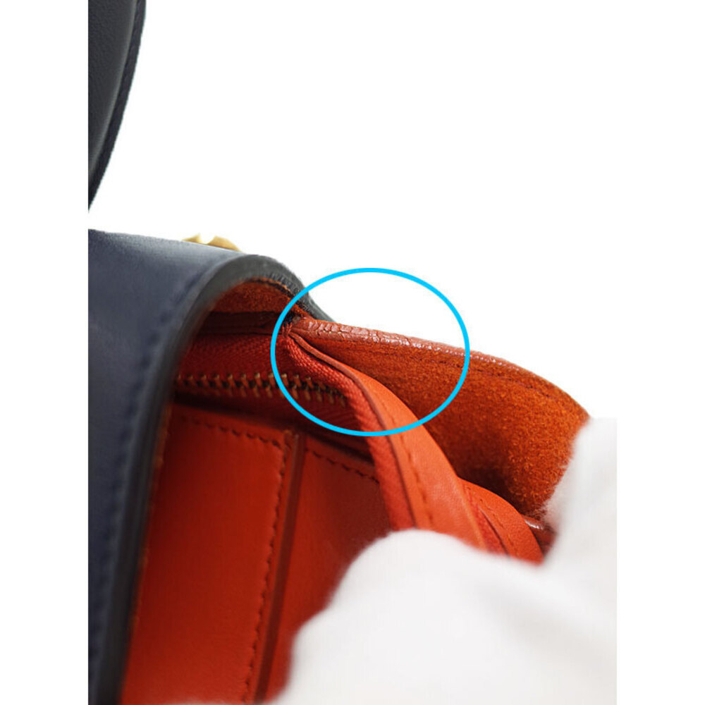 Celine Belt Crossbody Red calfskin Tricolor leather Bag - Picture 6 of 9